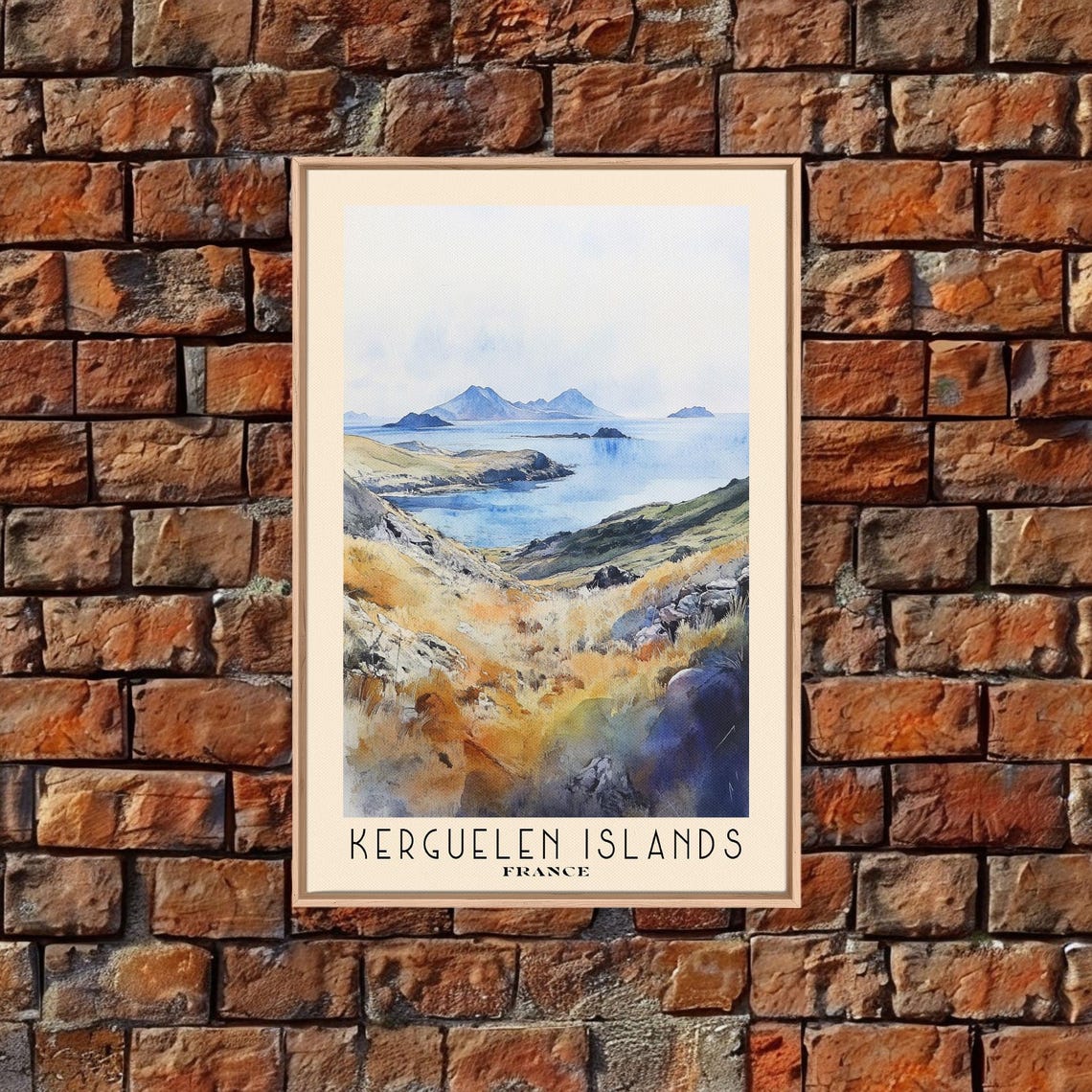 Kerguelen Islands France Watercolor Print Vacation Gift France Wall Art Beach Painting Beach Decor Beach Or Lakehouse Art - Image 5