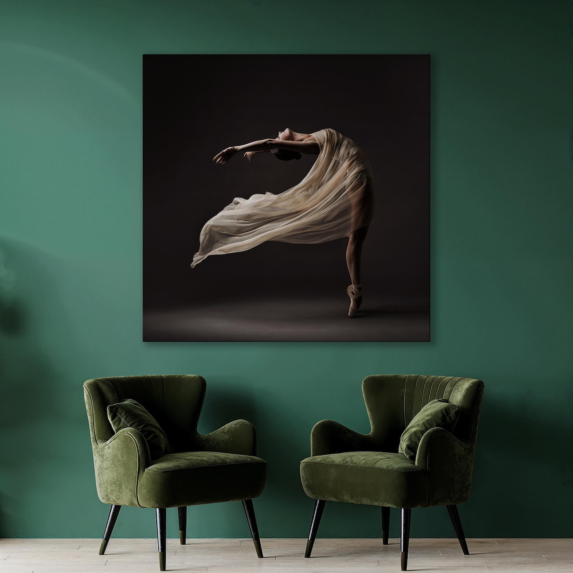 Elegant Ballerina Dancing Art Print, Modern Ballet - Image 2