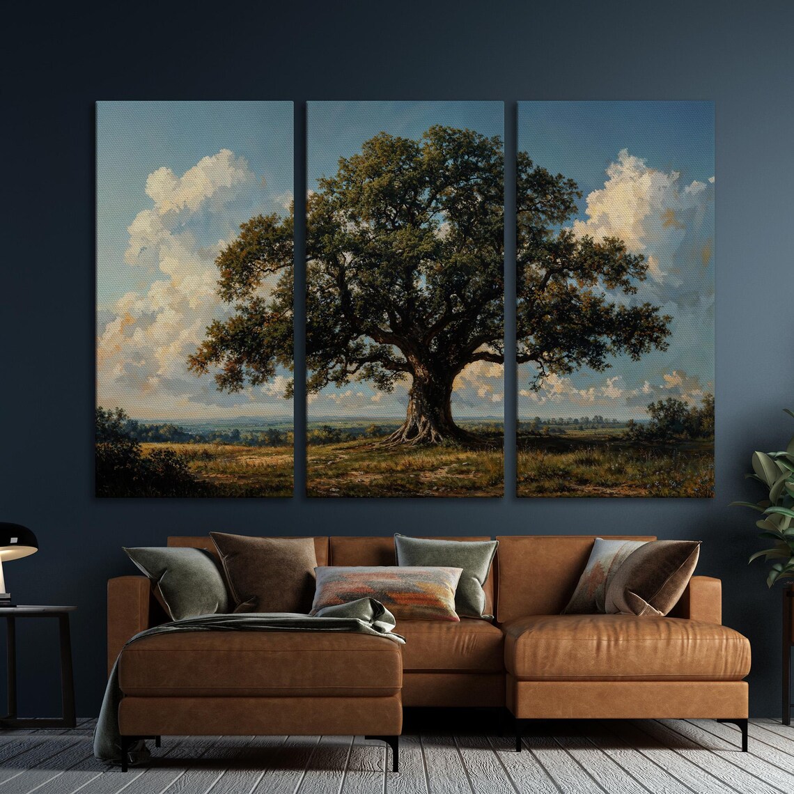 Majestic Oak Tree Art Print, Rustic Nature Decor - Image 6