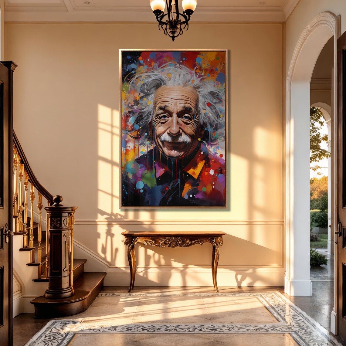 Albert Einstein Pop Art Portrait, Office Art Print - Image 5