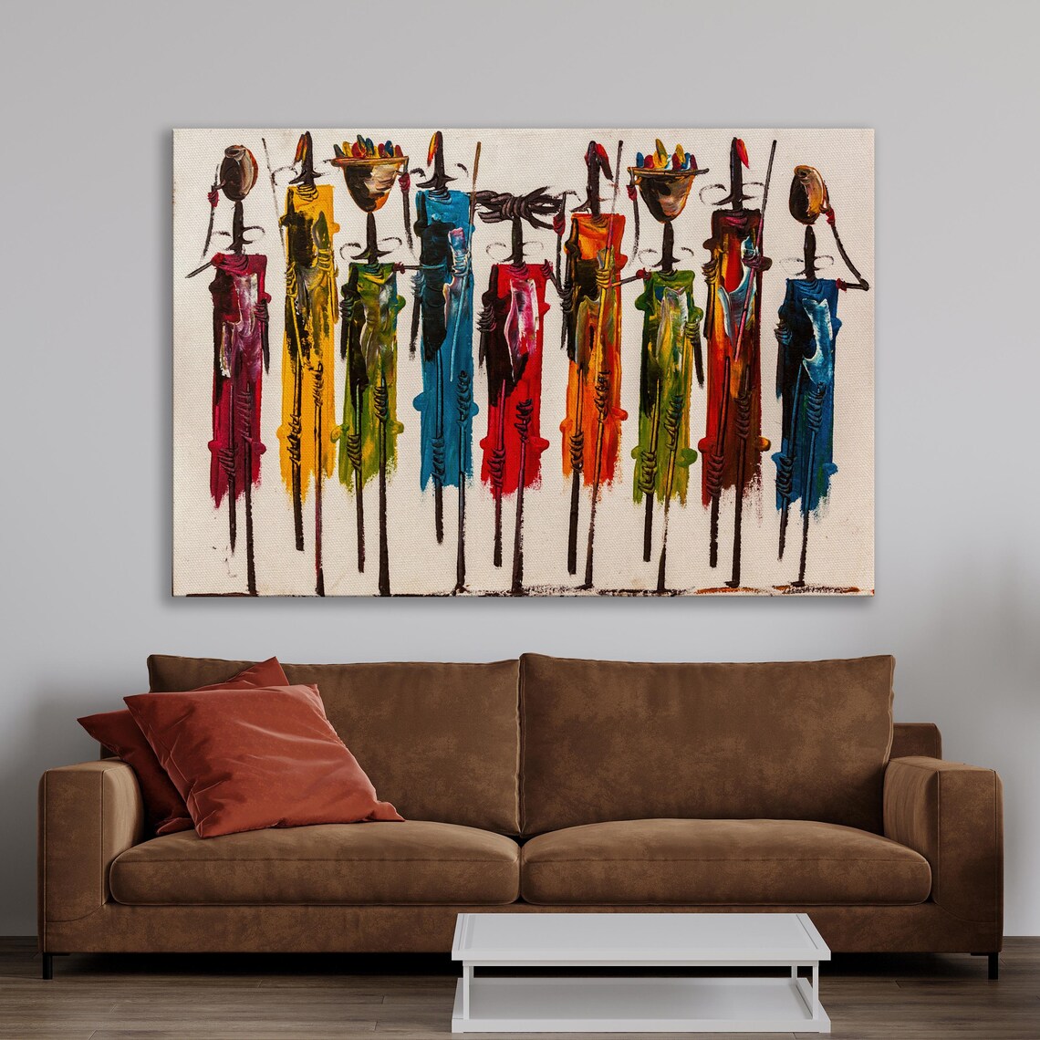 Masai Mara African Abstract Wall Art Print