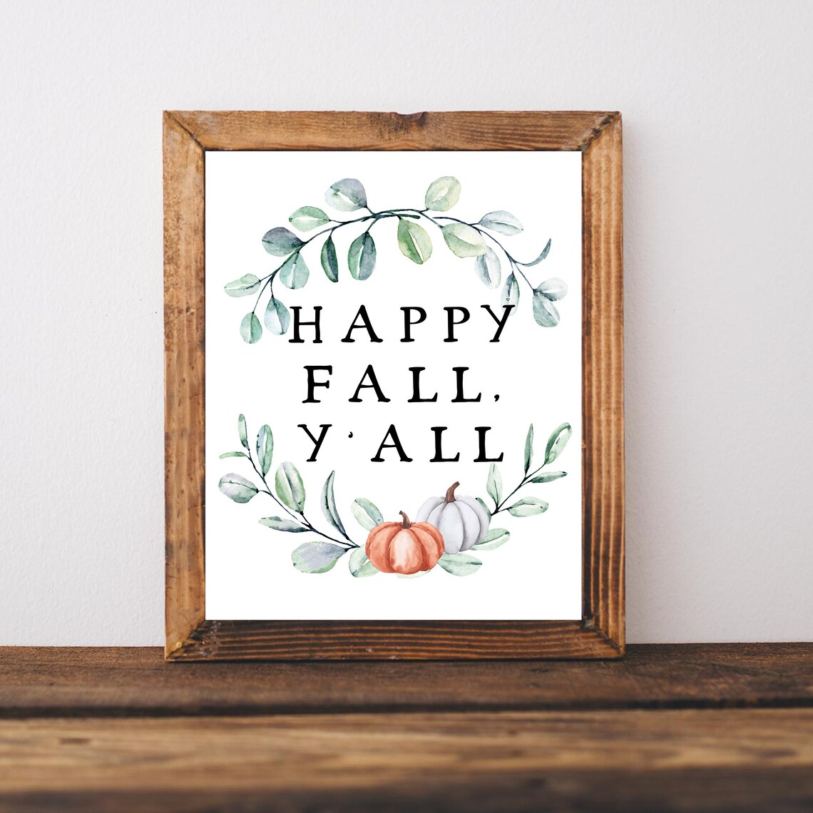 Fall Wall Decor Autumn Pumpkin Season Art Print