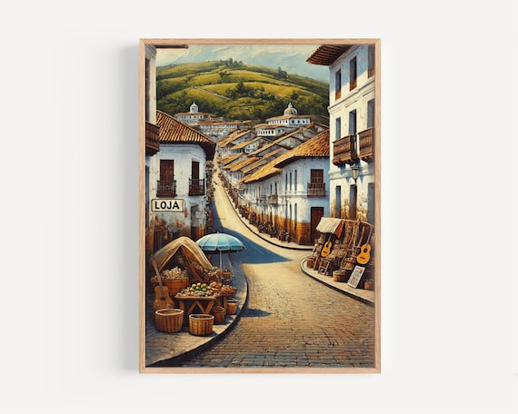 Ecuador Wall Art Loja Print Travel Poster South Home Decor Gift Housewarming Souvenir