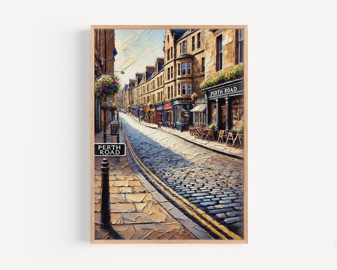Perth Road Dundee Scotland Travel Poster