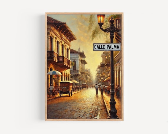 Paraguay Wall Art Calle Palma Print South Travel Poster Housewarming Gift Decor