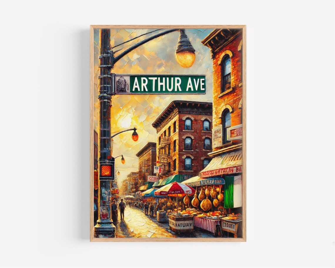 Arthur Avenue Bronx Little Italy Street Sign Art Print