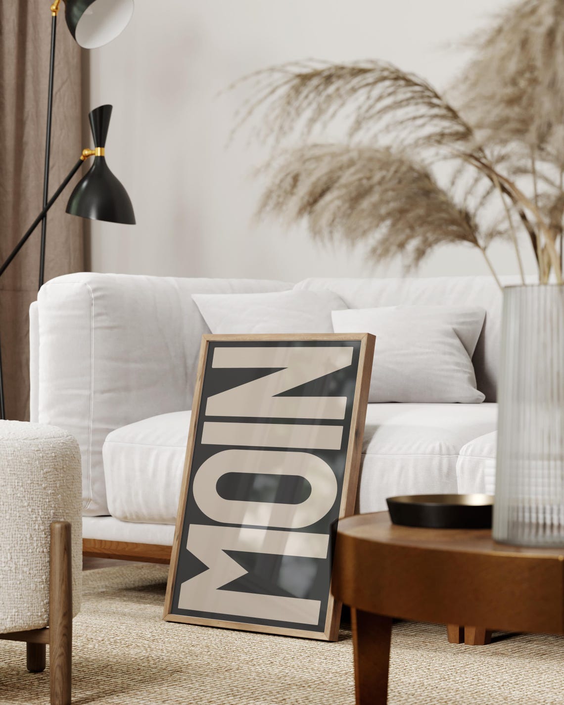 Moin Minimalistic Hello Sign Art Print - Image 2