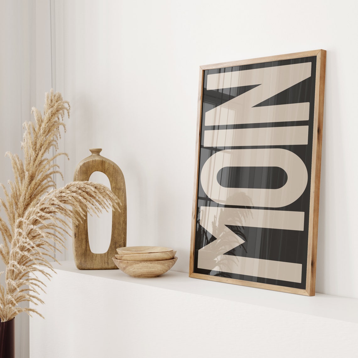 Moin Minimalistic Hello Sign Art Print