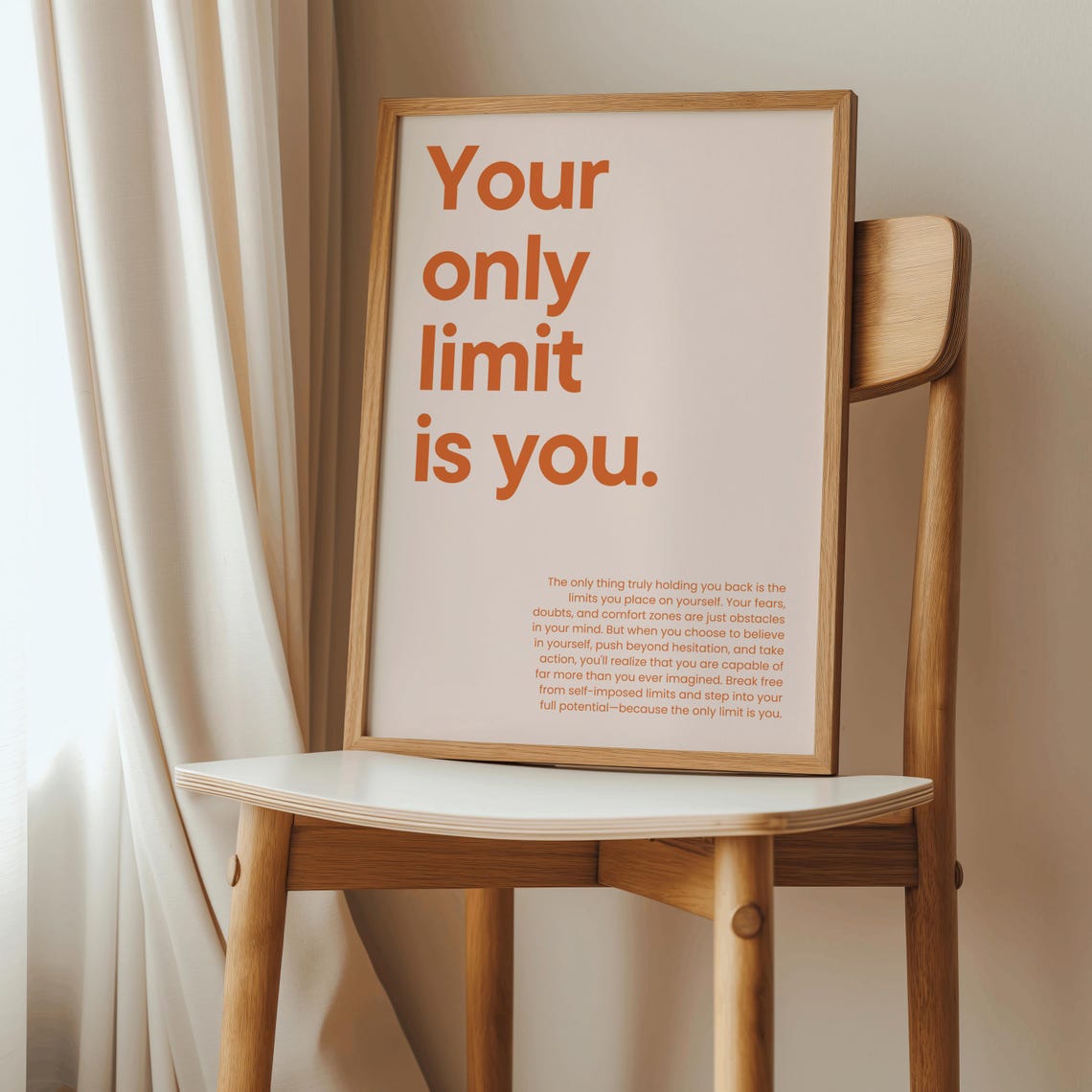 Your Only Limit Is You Motivational Art Print