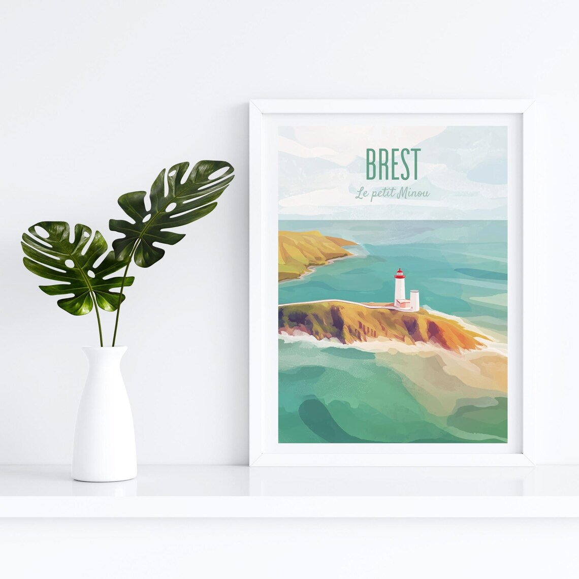 Brest France Poster, Brittany Coast Travel Poster - Image 4
