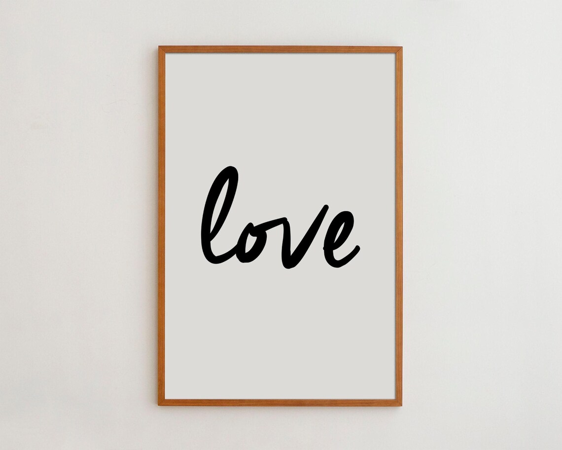 Black And White Typography Art Print for Nursery - Image 3