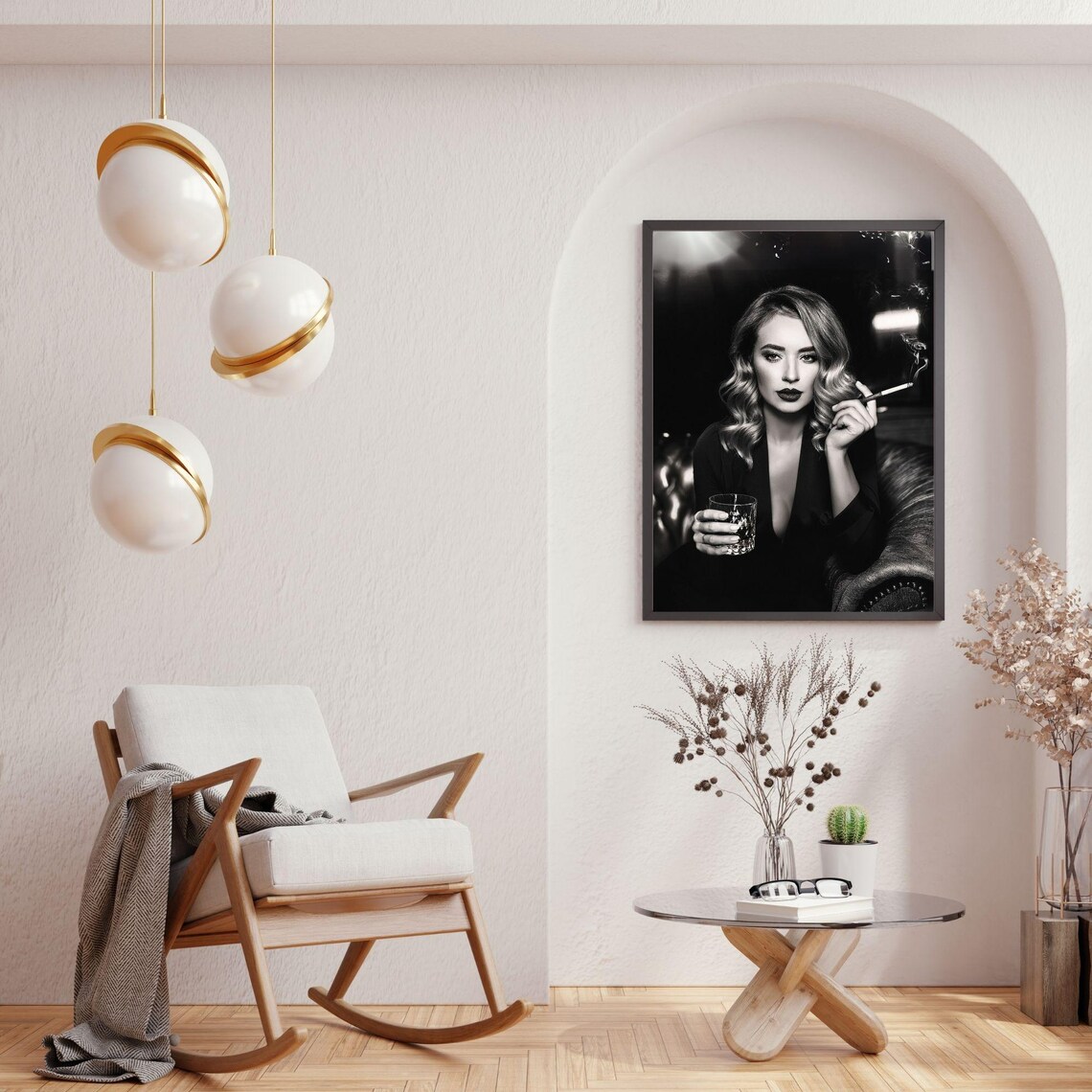 Girl On Toilet, Funny Bathroom Retro Wall Decor - Image 2
