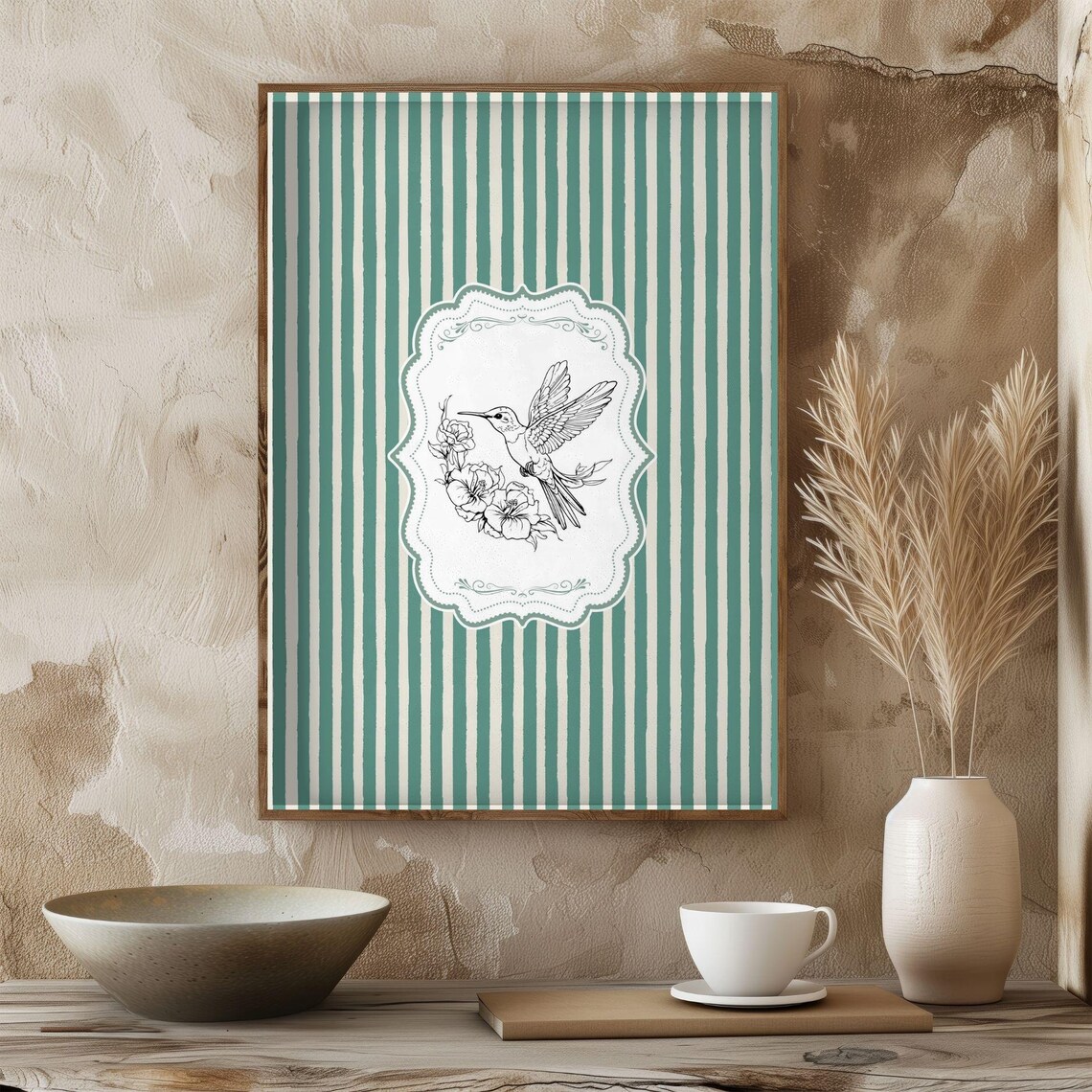 Vintage Bird Print, Rustic Farmhouse Nursery Decor - Image 4