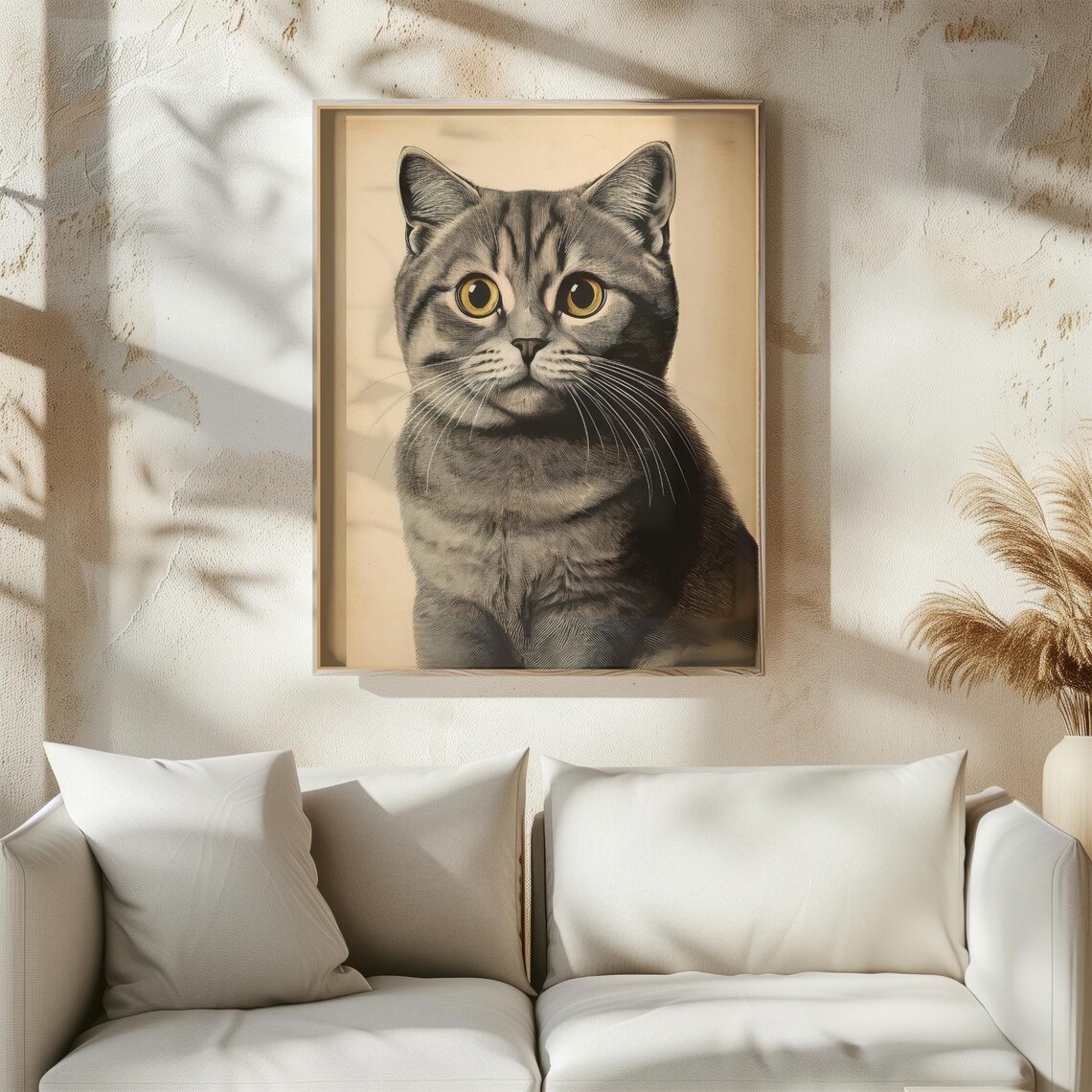 Vintage British Cat Portrait, Nursery Decor Poster - Image 5