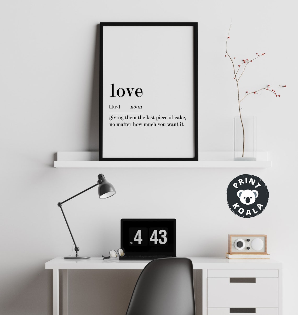 Love Definition Dictionary Style Last Piece Of Cake Sweet Gift Poster