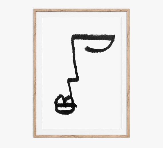 Minimal One Line Face Illustration