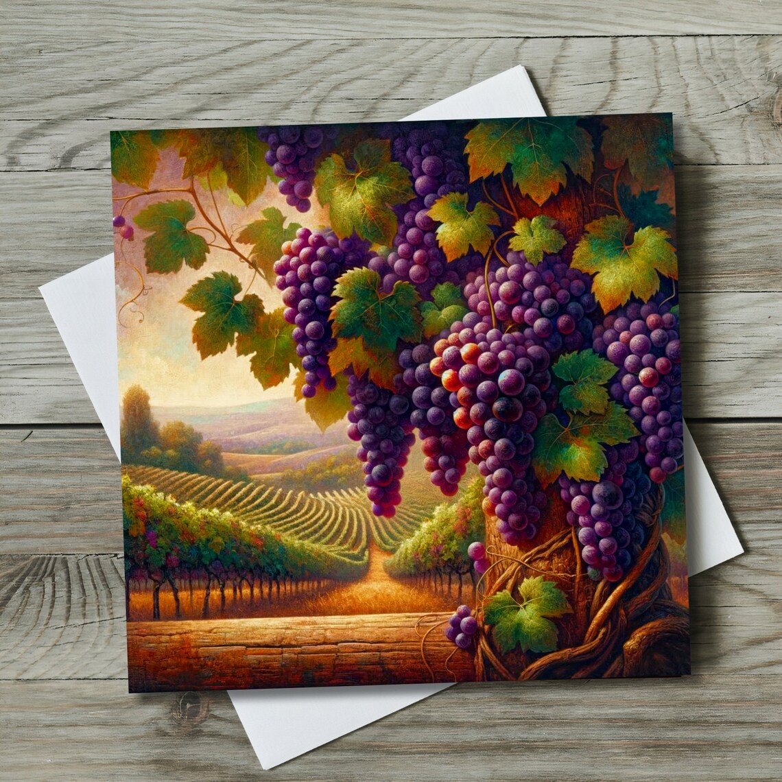Vineyard Ceramic Art Tile, Traditional Kitchen Decor - Image 2