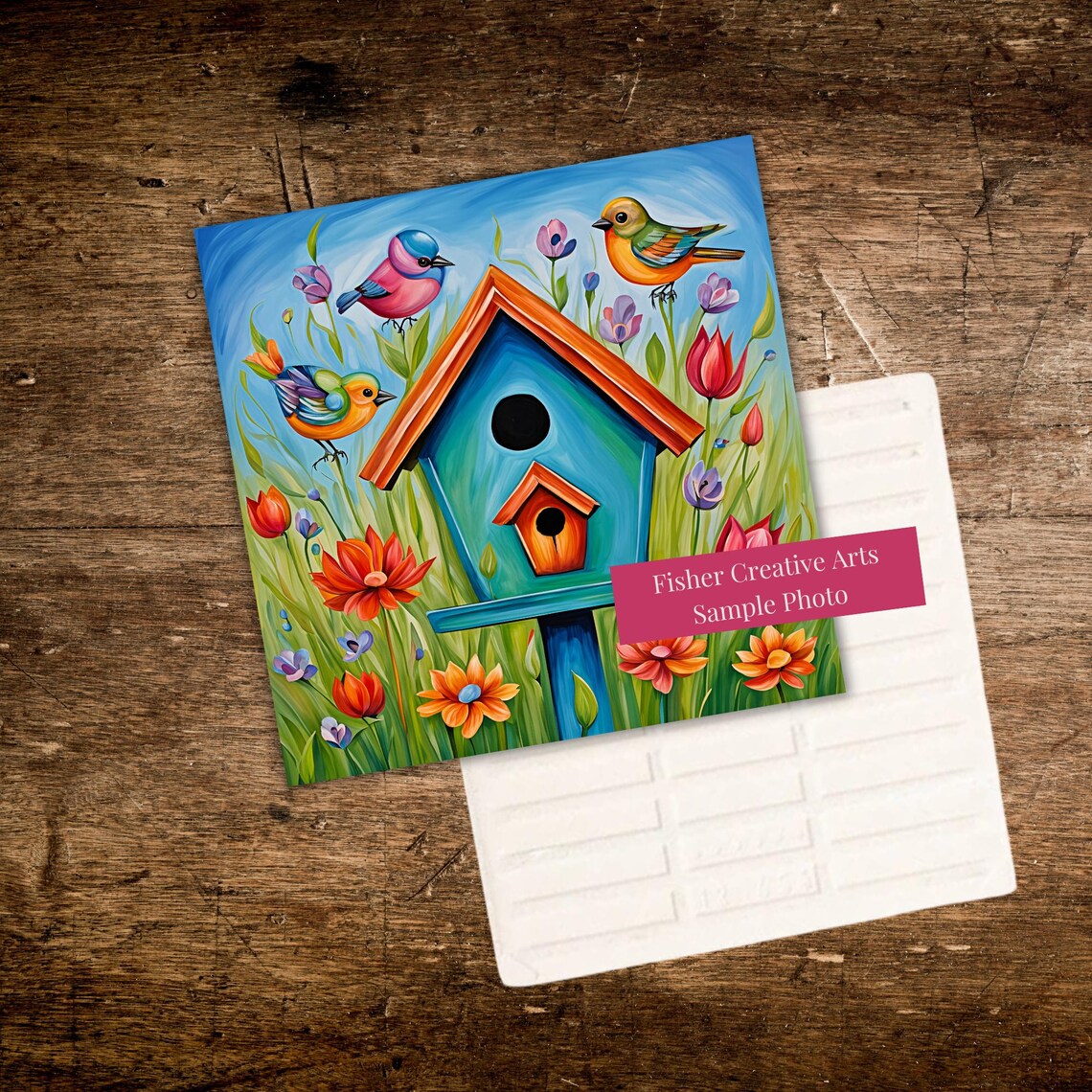 Whimsical Birdhouse Kitchen Art Print, Spring Decor - Image 3