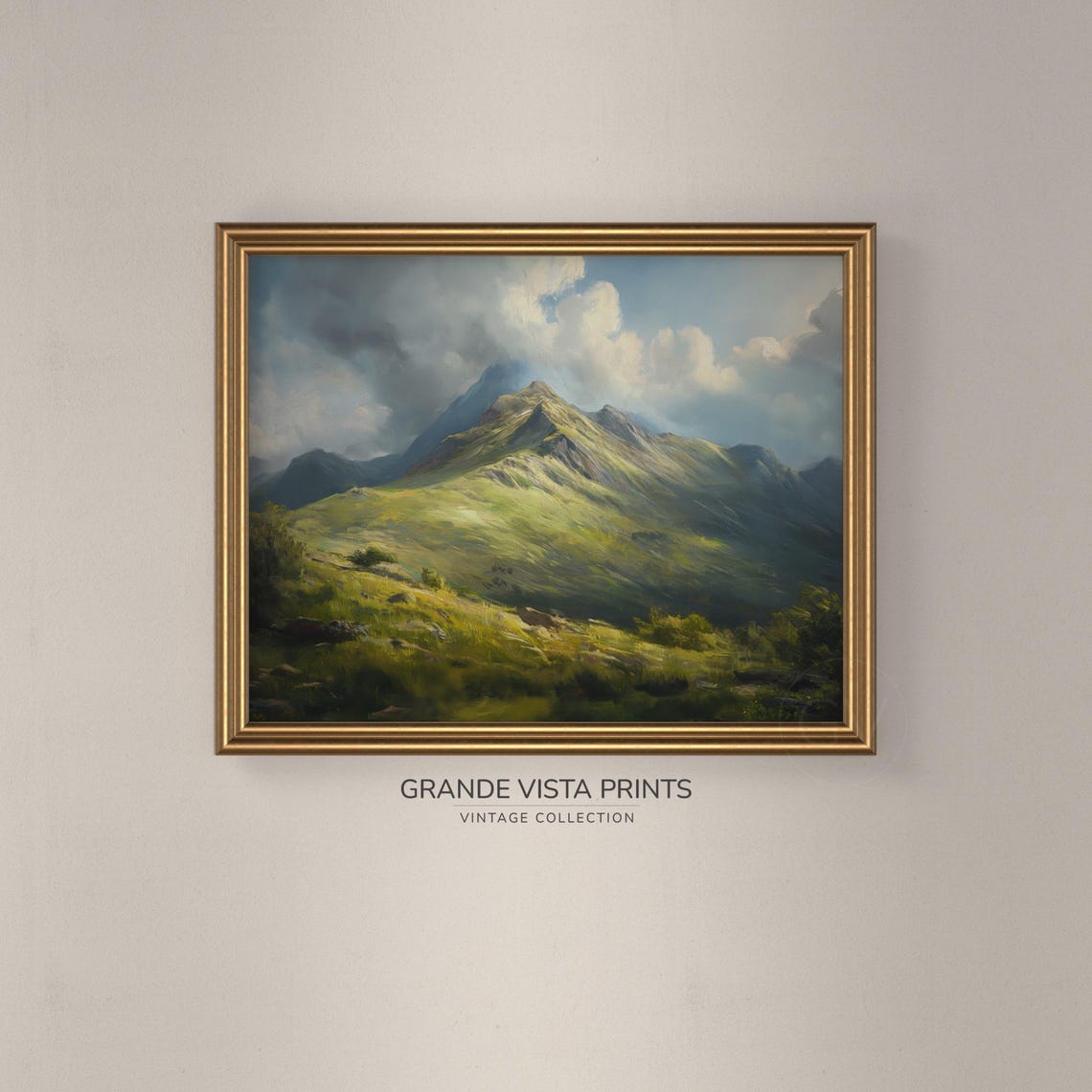 Mountain Range Wall Art Mountain Peaks Landscape Artwork Mountain Hillside Landscape Artwork Gv4361 - Image 3