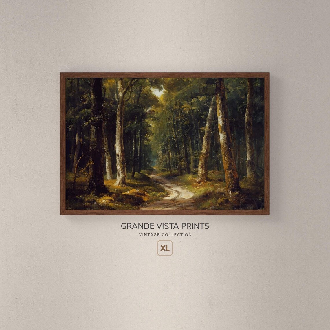Extra Large Deep Forest Path Landscape Painting Large Print Instant Forest Painting Wall Decor Gv4932 - Image 2