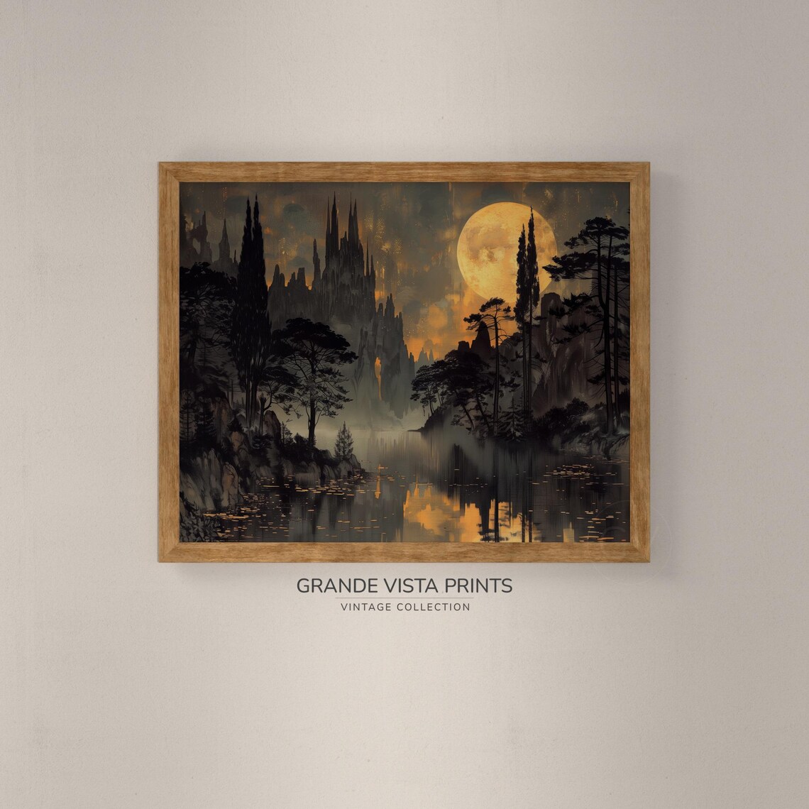 Halloween Moon Illustration, Halloween Artwork - Image 4
