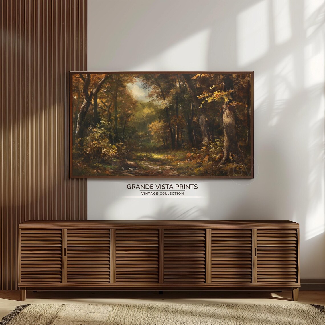 Forest Frame Tv Art Deep Forest Path Landscape Home Decor Tv Art Instant Forest Wallpaper Gv4090 - Image 3