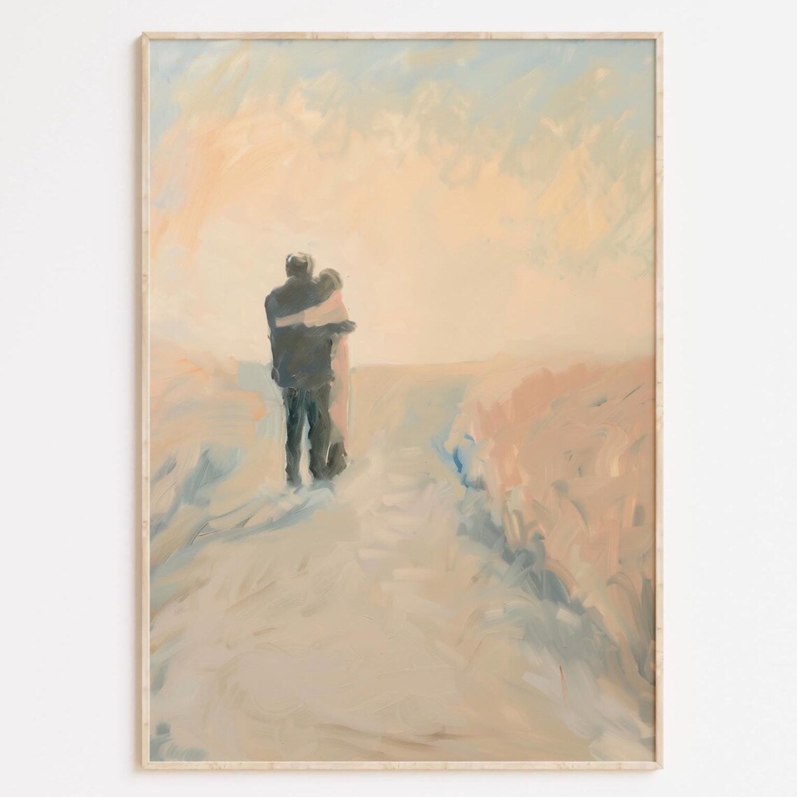 The Prodigal Son Modern Christian Painting Father Child Embrace Poster