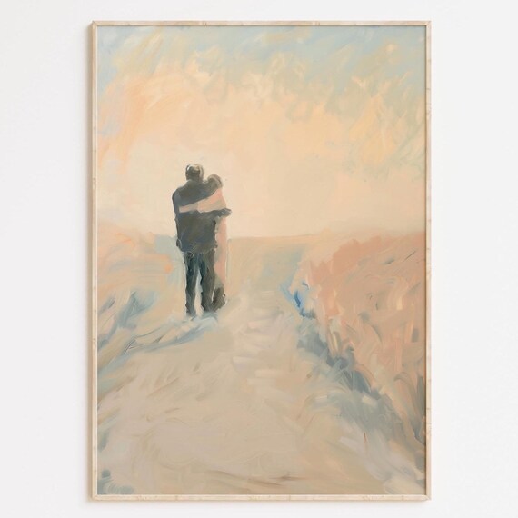 The Prodigal Son Modern Christian Painting Father Child Embrace Poster