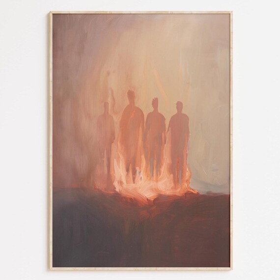 Another In The Fire Print Abstract Christian Home Decor