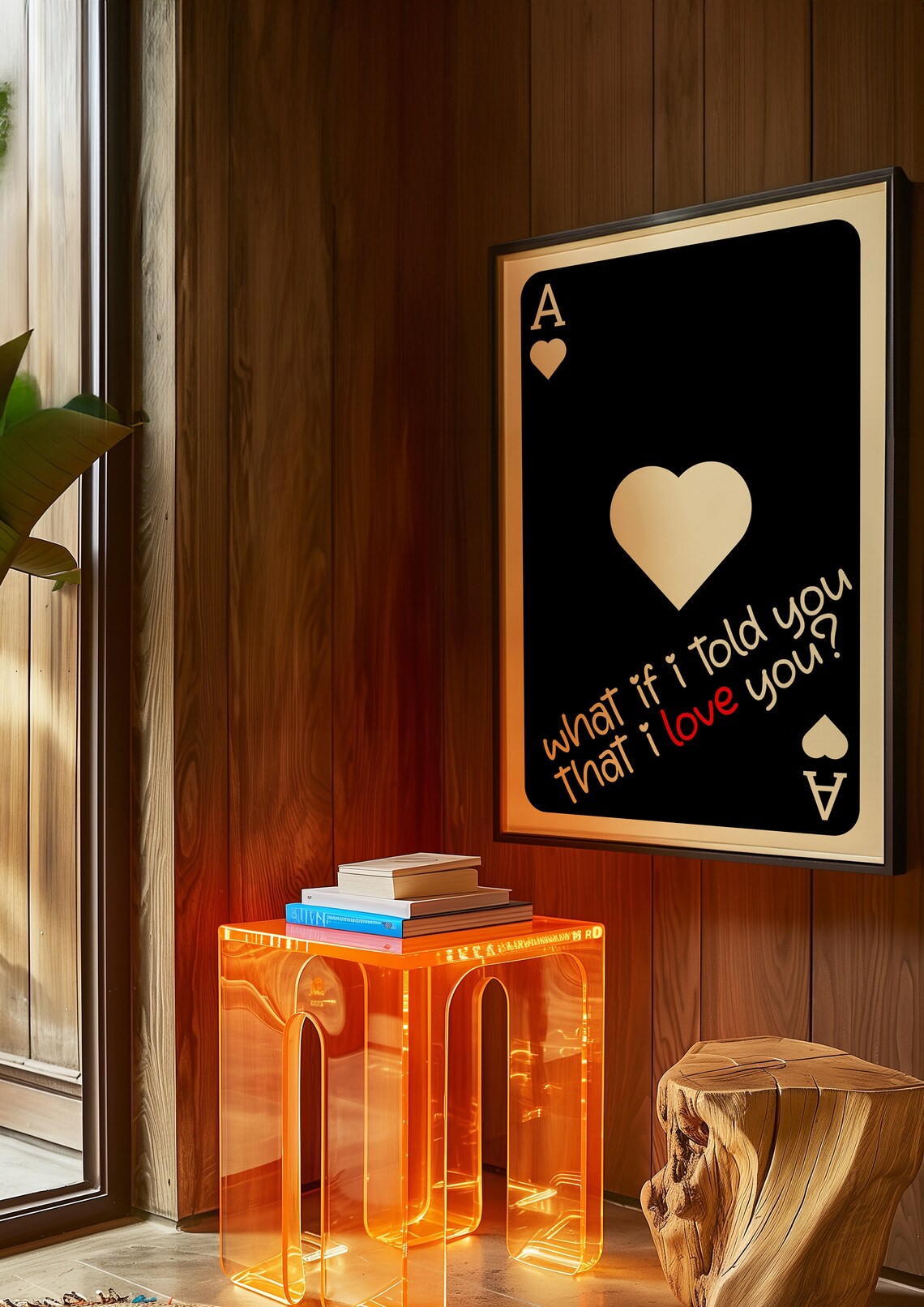 Ace Of Hearts What If I Told You That I Love You Quote Poster - Image 2