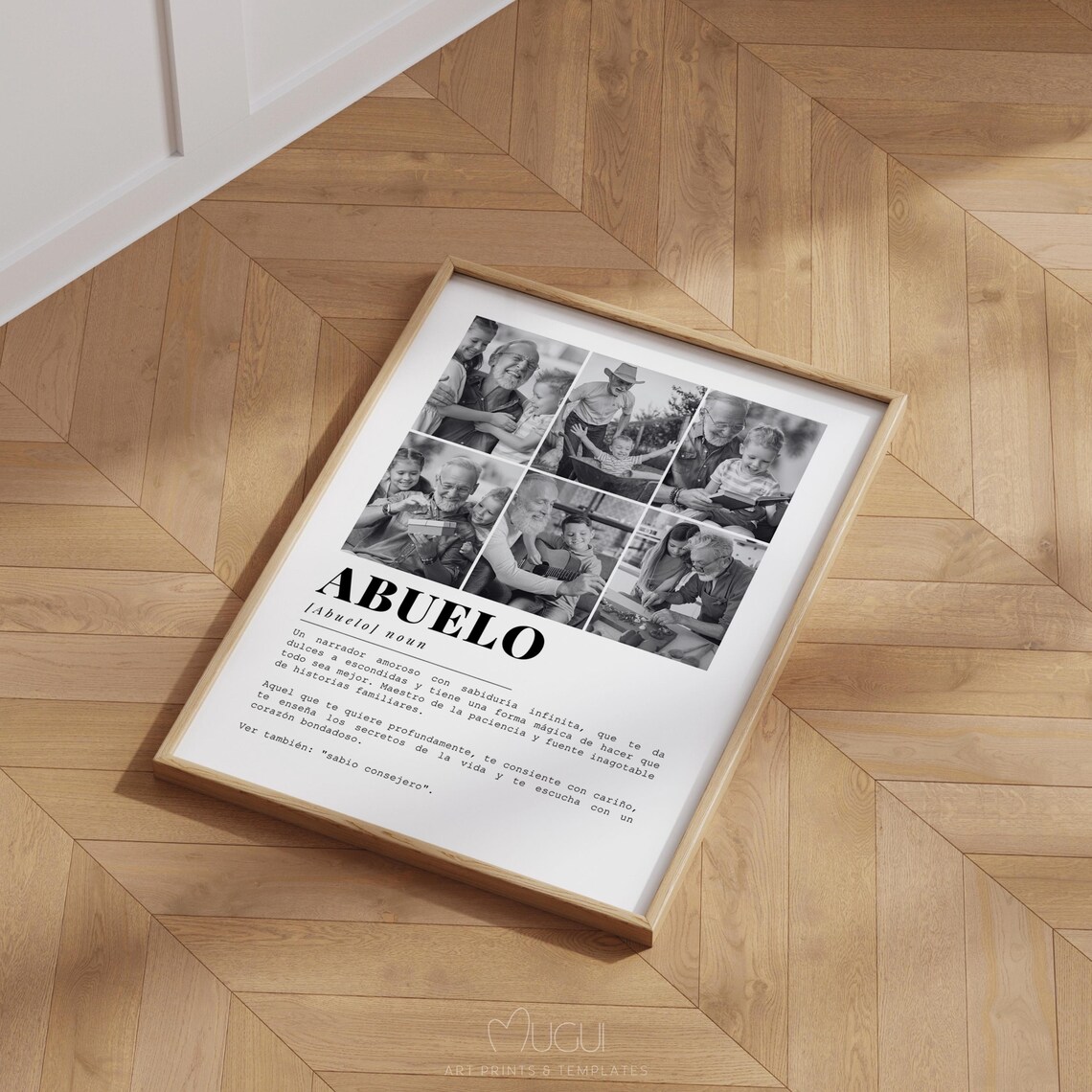 Spanish Version Grandfather Definition Poster Gift - Image 2