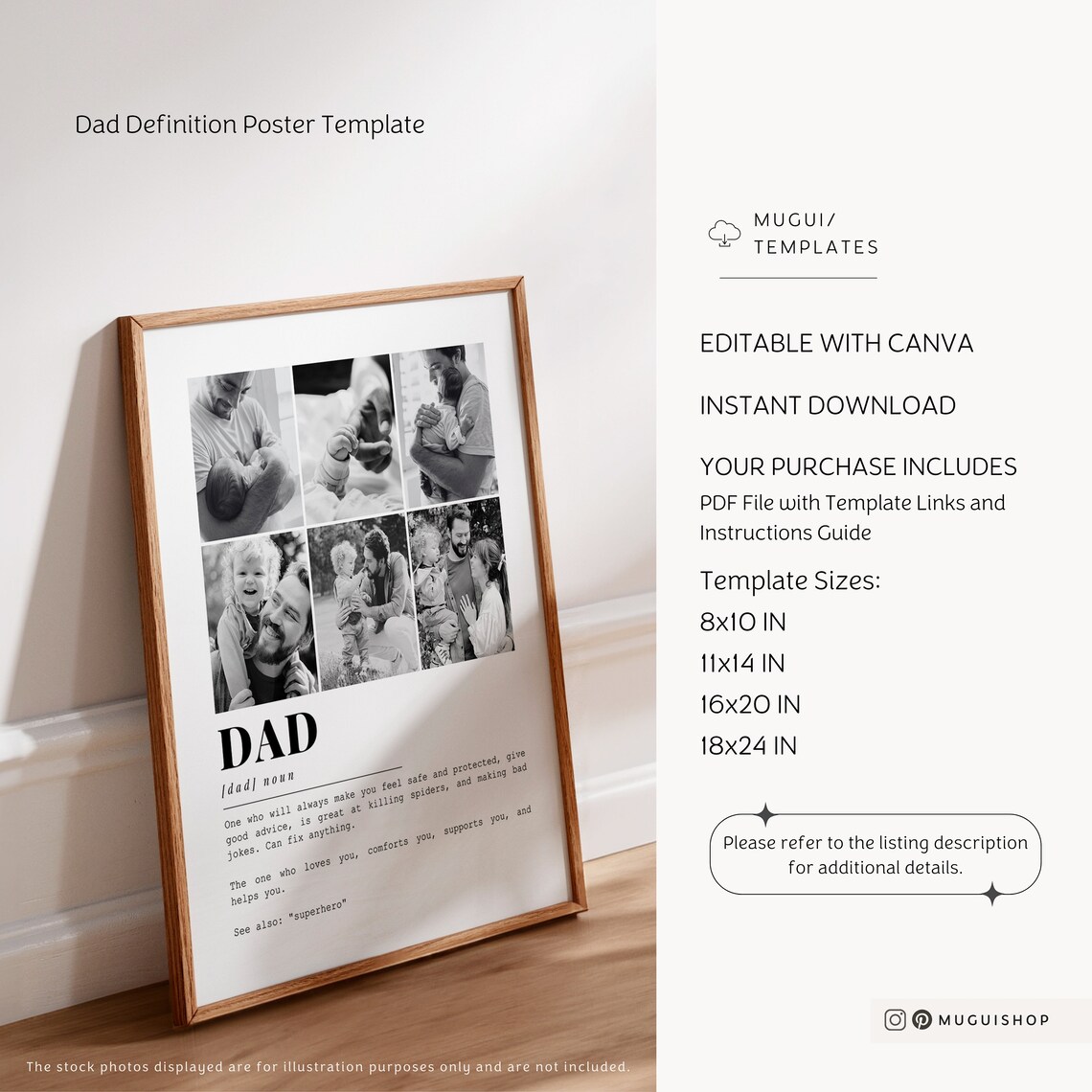 Dad Definition - Customizable Photo Collage - Image 6