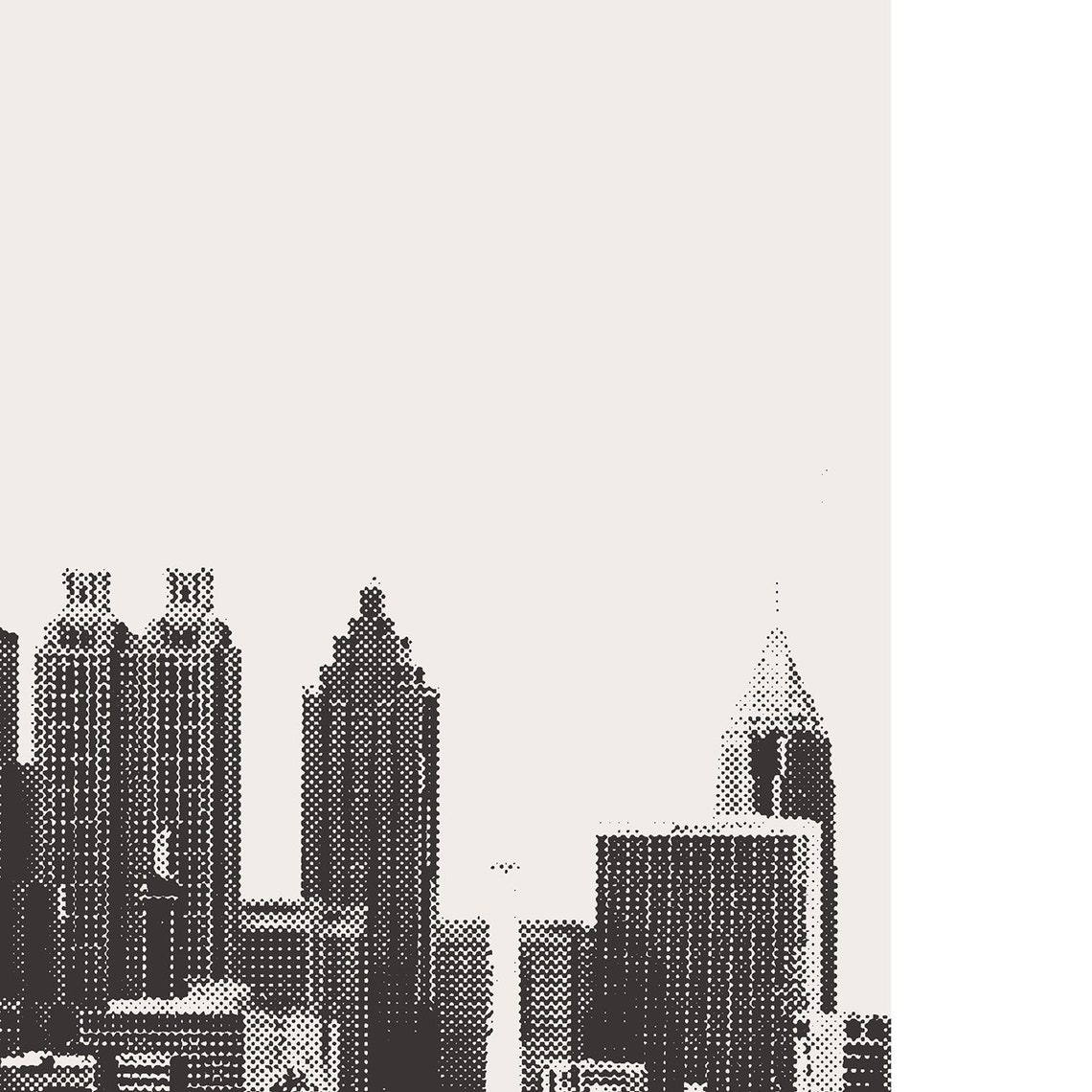Atlanta Skyline Minimalist Poster, Atlanta Georgia - Image 3