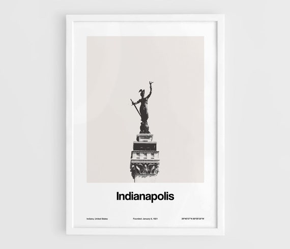 Soldiers and Sailors Monument, Indianapolis Custom City Print
