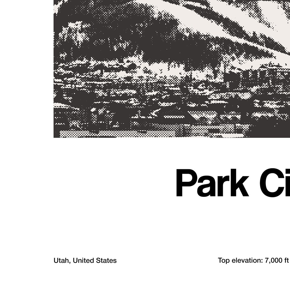 Park City Utah Minimalist Travel Poster Print - Image 3