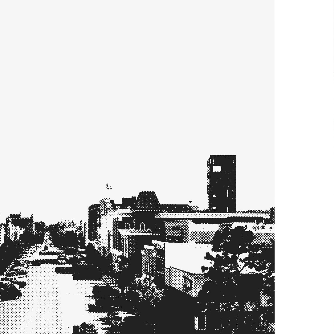 Lawrence, Kansas Massachusetts Street Minimalist Art Print - Image 3