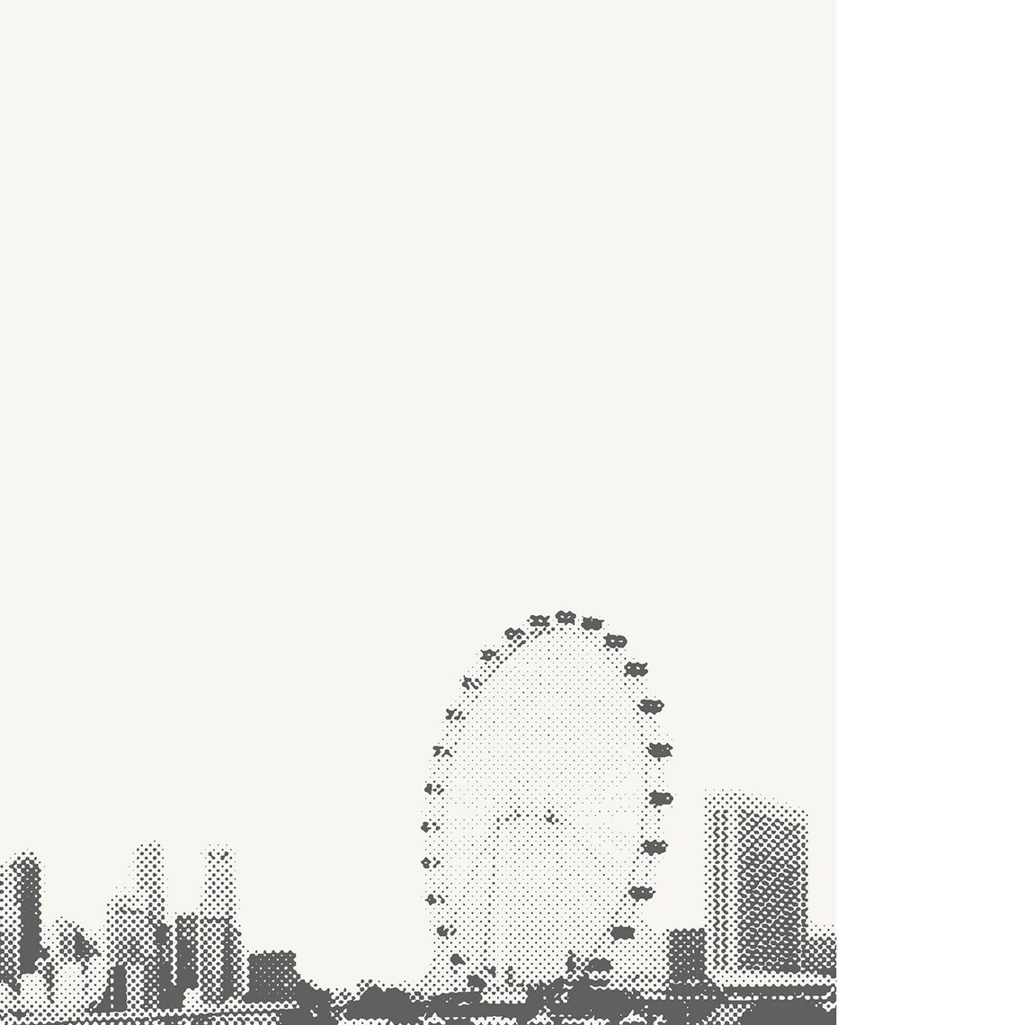 Singapore Skyline Minimalist City Poster Print - Image 2