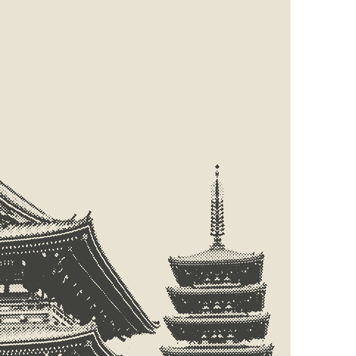 Senso Ji Tokyo Japan Minimalist Poster Gift - Image 3