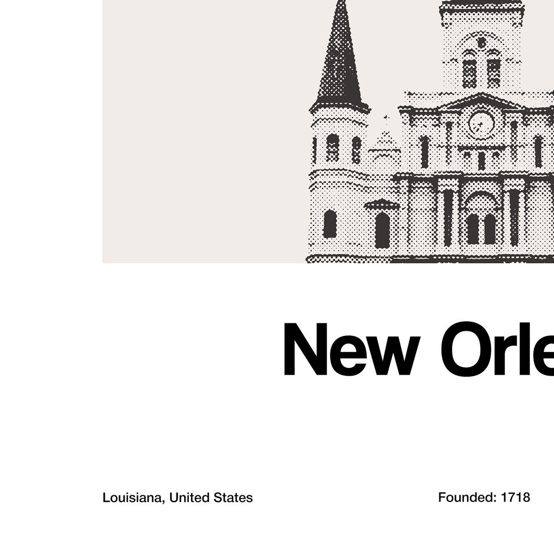 New Orleans Louisiana Print, Jackson Square Poster - Image 3