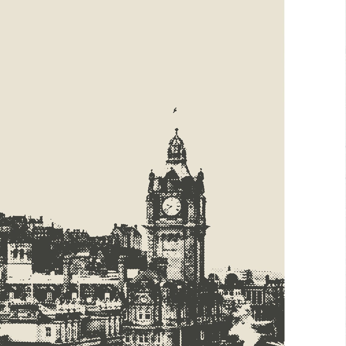 Edinburgh Old Town Skyline, Minimalist Travel Poster - Image 3