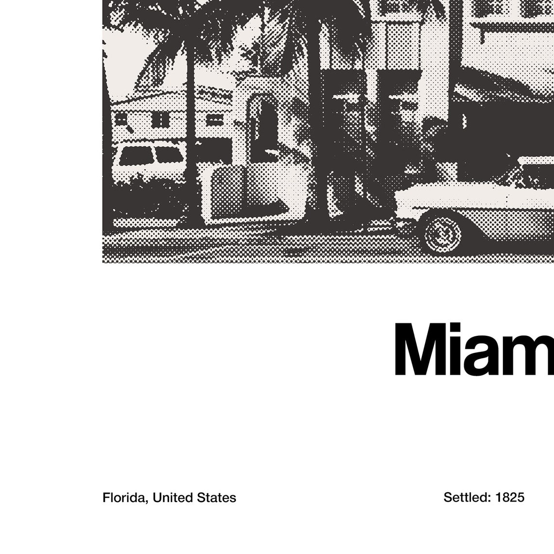 Miami Beach Historic Photo, Art Deco District Poster - Image 2