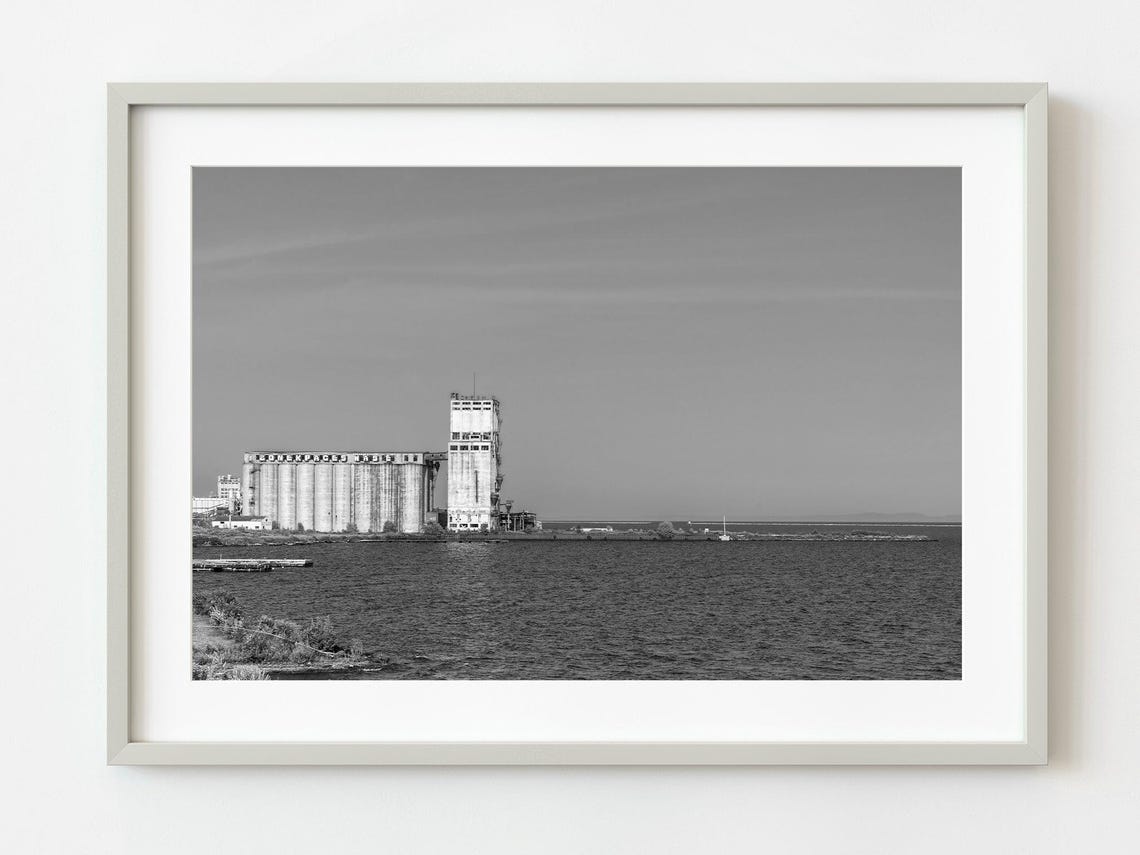 Abandoned Grain Elevator Waterfront Thunder Bay Ontario Photo Poster