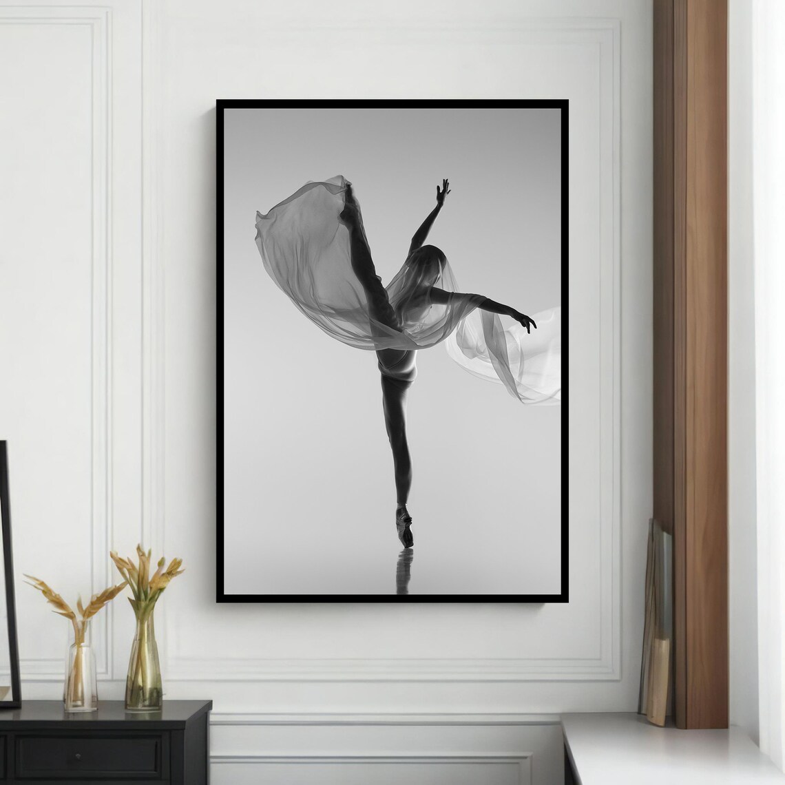 Elegant Ballet Dancer Silhouette, Modern Decor - Image 4