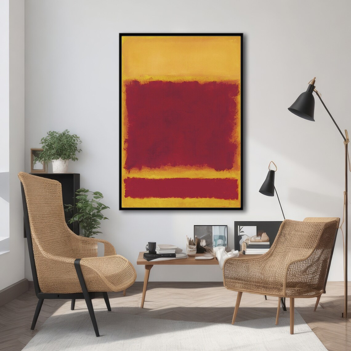 Mark Rothko Minimal Art, Contemporary Abstract - Image 2