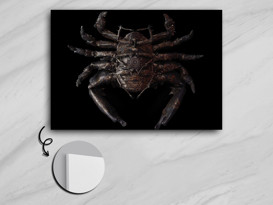 Abstract Crab Surrealism, Sea Life Art Print - Image 4