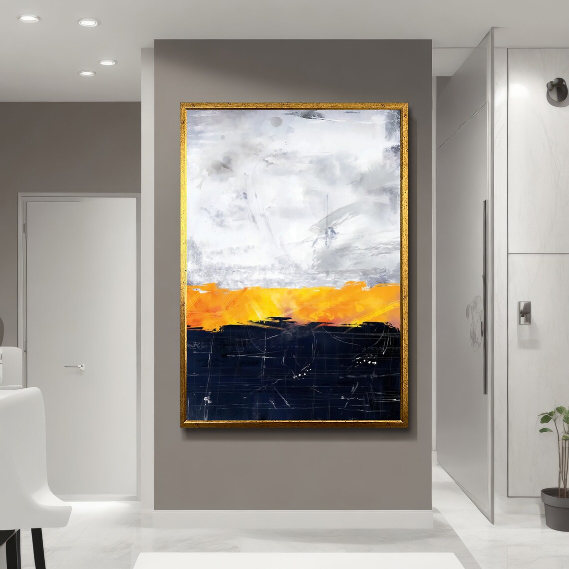 Abstract Painting, Modern Art with Bold Color Blocks - Image 5