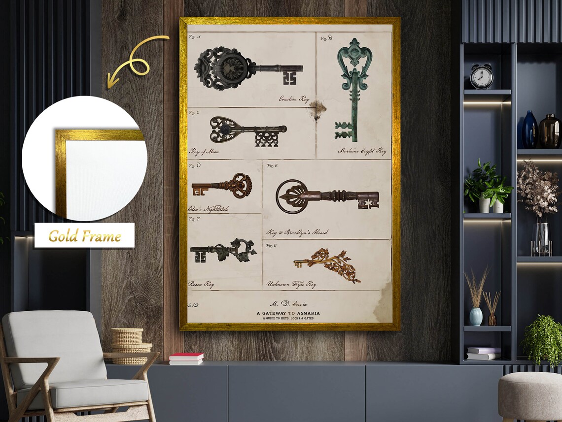 Keys And Their Meanings, Mystical Symbolism Art - Image 5