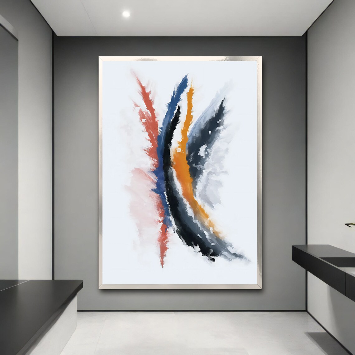 Abstract Brush Strokes, Modern Home Decor Gift - Image 3