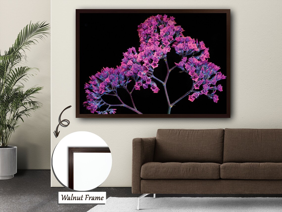 Purple Blossom Tree, Elegant Nature Art Print - Image 4