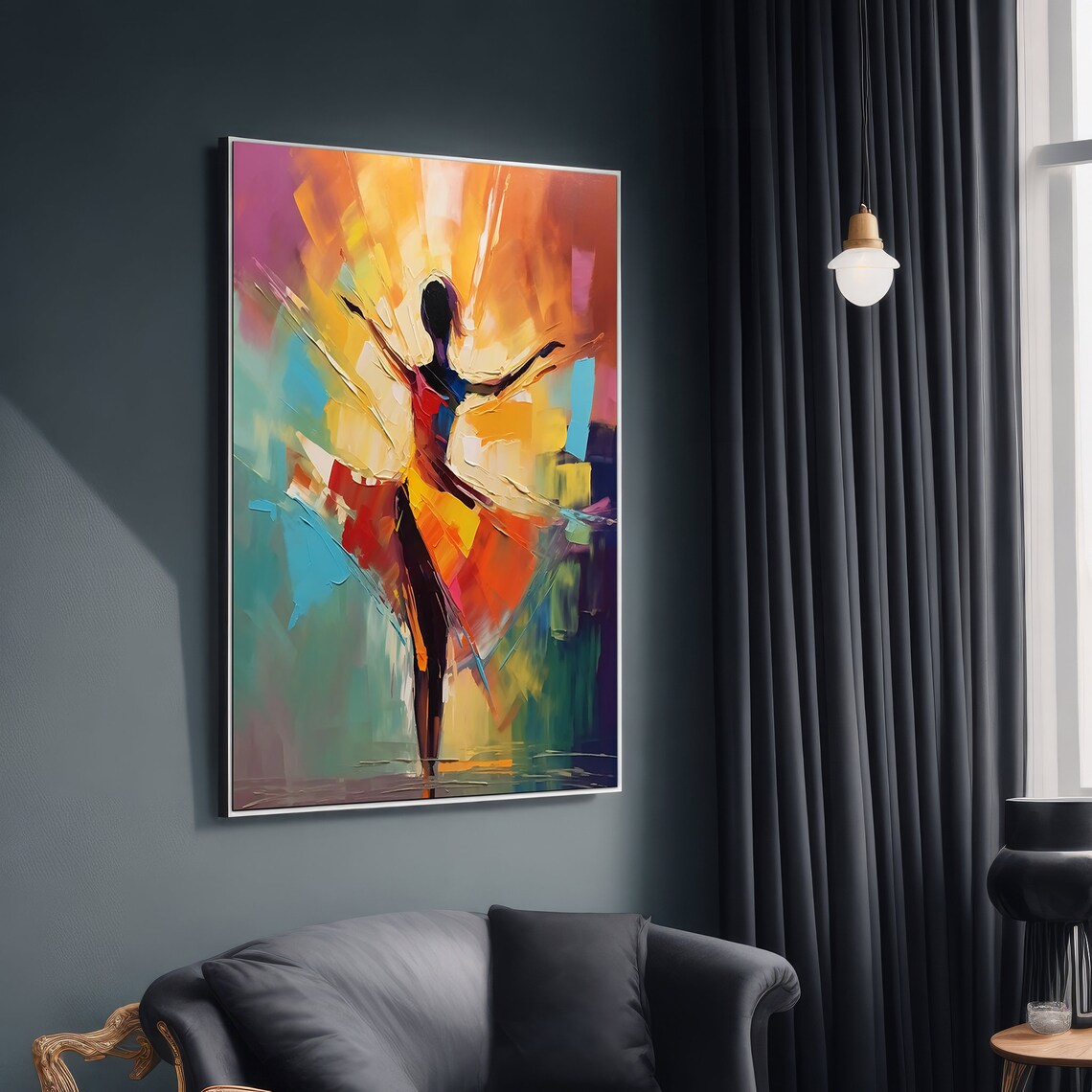 Abstract Dance Modern Ballet Dancer Art Print